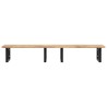 Étagère de vasque murale acier et bois massif d'acacia 620259620259