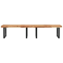 Étagère de vasque murale acier et bois massif d'acacia 620260620260