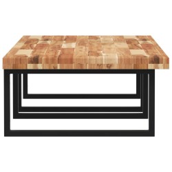 Étagère de vasque murale acier et bois massif d'acacia 620260620260