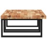 Étagère de vasque murale acier et bois massif d'acacia 620260620260