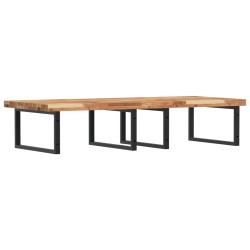 Étagère de vasque murale acier et bois massif d'acacia 620260620260