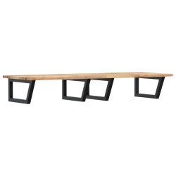 Étagère de vasque murale acier et bois massif d'acacia 620261620261