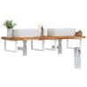 Étagère de vasque murale acier et bois massif d'acacia 620263620263