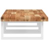 Étagère de vasque murale acier et bois massif d'acacia 620263620263