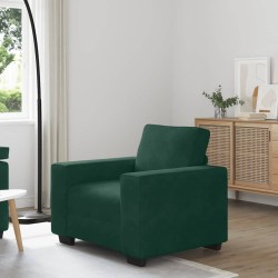 Fauteuil canapé vert foncé 100x77x82 cm velours 620264620264