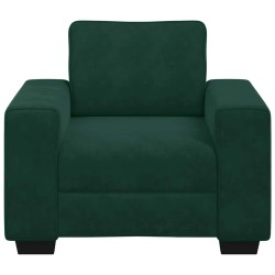 Fauteuil canapé vert foncé 100x77x82 cm velours 620264620264