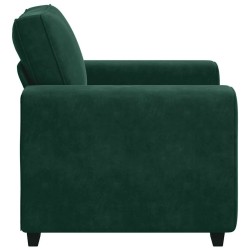 Fauteuil canapé vert foncé 100x77x82 cm velours 620264620264