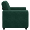 Fauteuil canapé vert foncé 100x77x82 cm velours 620264620264