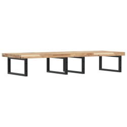 Étagère de vasque murale acier et bois massif d'acacia 620266620266