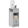 Table de chevet avec tiroir Gris Sonoma 25x31x66 cm 620279620279