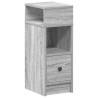 Table de chevet avec tiroir Gris Sonoma 25x31x66 cm 620279620279