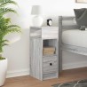 Table de chevet avec tiroir Gris Sonoma 25x31x66 cm 620279620279