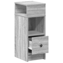 Table de chevet avec tiroir Gris Sonoma 25x31x66 cm 620279620279
