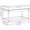 Banc de Jardin Blanc 80 x 43 x 45 cm Bois d'Acacia Massif 620283620283