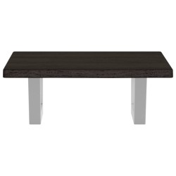 Étagère de vasque murale acier et bois de chêne massif 620284620284