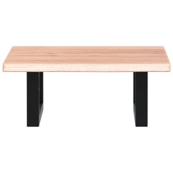 Étagère de vasque murale acier et bois de chêne massif 620285620285