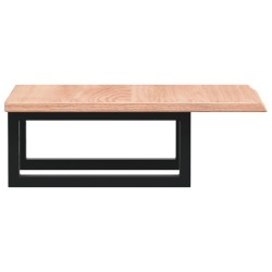 Étagère de vasque murale acier et bois de chêne massif 620285620285