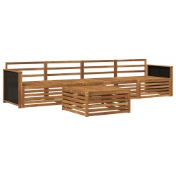 Ensemble de canapés d'extérieur 5 pcs Naturel 620288620288