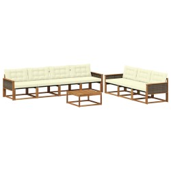 Ensemble de canapés d'extérieur 8 pcs Naturel et Crème 620289620289