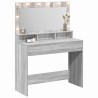 Table de Toilette avec étagère Gris Sonoma 100 x 41 x 135 cm 620293620293