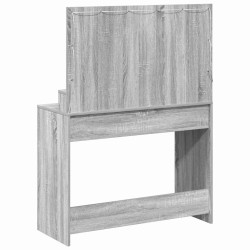 Table de Toilette avec étagère Gris Sonoma 100 x 41 x 135 cm 620293620293