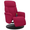 Fauteuil de massage inclinable avec repose-pied rouge bordeaux 620299620299