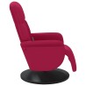 Fauteuil de massage inclinable avec repose-pied rouge bordeaux 620299620299