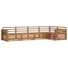 Ensemble de canapés d'extérieur 5 pcs Naturel 620302620302