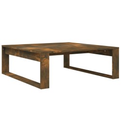 Table basse Chêne fumé 100x100x35 cm Bois d'ingénierie 620303620303