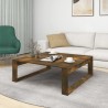 Table basse Chêne fumé 100x100x35 cm Bois d'ingénierie 620303620303