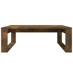 Table basse Chêne fumé 100x100x35 cm Bois d'ingénierie 620303620303