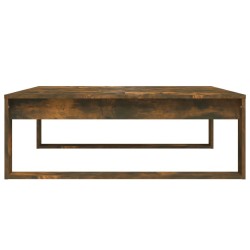 Table basse Chêne fumé 100x100x35 cm Bois d'ingénierie 620303620303