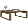 Table basse Chêne fumé 100x100x35 cm Bois d'ingénierie 620303620303