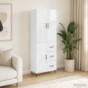Ensemble de Meubles 2 pcs Blanc brillant 66 x 34,5 x 89,5 cm 620312620312