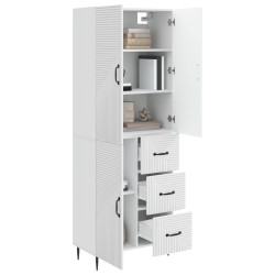 Ensemble de Meubles 2 pcs Blanc brillant 66 x 34,5 x 89,5 cm 620312620312