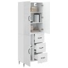 Ensemble de Meubles 2 pcs Blanc brillant 66 x 34,5 x 89,5 cm 620312620312