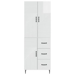 Ensemble de Meubles 2 pcs Blanc brillant 66 x 34,5 x 89,5 cm 620312620312