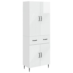 Ensemble de Meubles 2 pcs Blanc brillant 66 x 34,5 x 89,5 cm 620313620313