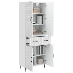 Ensemble de Meubles 2 pcs Blanc brillant 66 x 34,5 x 89,5 cm 620313620313