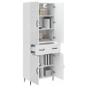 Ensemble de Meubles 2 pcs Blanc brillant 66 x 34,5 x 89,5 cm 620313620313