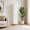 Ensemble de Meubles 2 pcs Blanc brillant 34,5 x 34,5 x 90 cm 620314620314