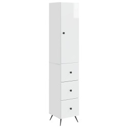Ensemble de Meubles 2 pcs Blanc brillant 34,5 x 34,5 x 90 cm 620314620314