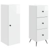 Ensemble de Meubles 2 pcs Blanc brillant 34,5 x 34,5 x 90 cm 620314620314