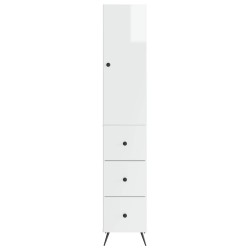 Ensemble de Meubles 2 pcs Blanc brillant 34,5 x 34,5 x 90 cm 620314620314