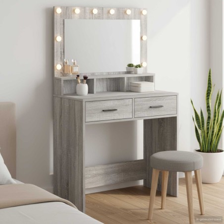 Table de Toilette avec tiroir Gris Sonoma 79 x 41 x 135 cm 620319620319