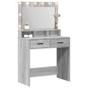 Table de Toilette avec tiroir Gris Sonoma 79 x 41 x 135 cm 620319620319
