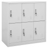 Armoire à casiers Gris clair 90x45x92,5 cm Acier 620322620322