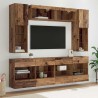 Ensemble de meuble TV mural 6 pcs Bois ancien Bois d’ingénierie 620325620325