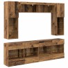 Ensemble de meuble TV mural 6 pcs Bois ancien Bois d’ingénierie 620325620325