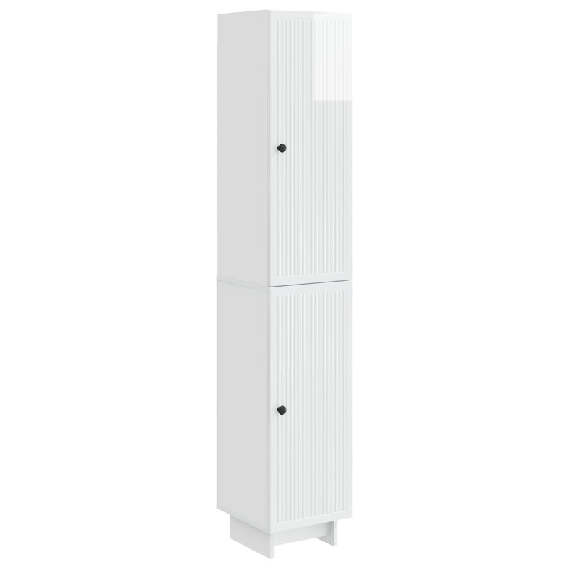Ensemble de Meubles 2 pcs Blanc brillant 34,5 x 33 x 90 cm 620326620326